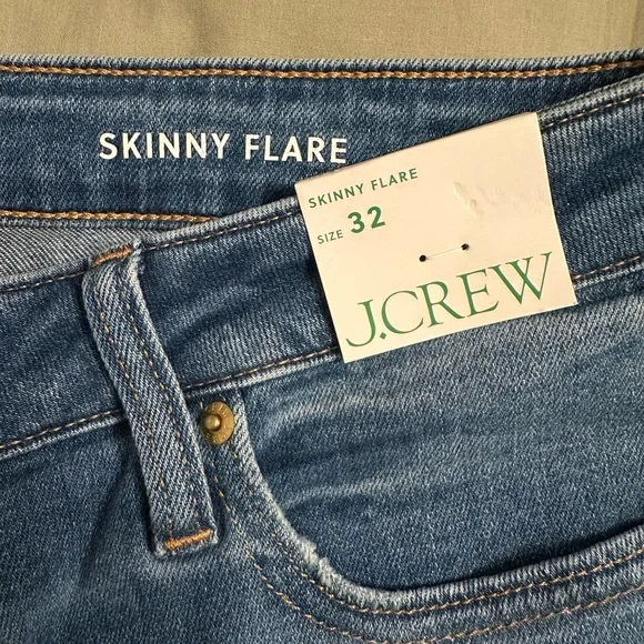 J. Crew Skinny Flare Jeans in Classic Blue - Picture 3 of 5